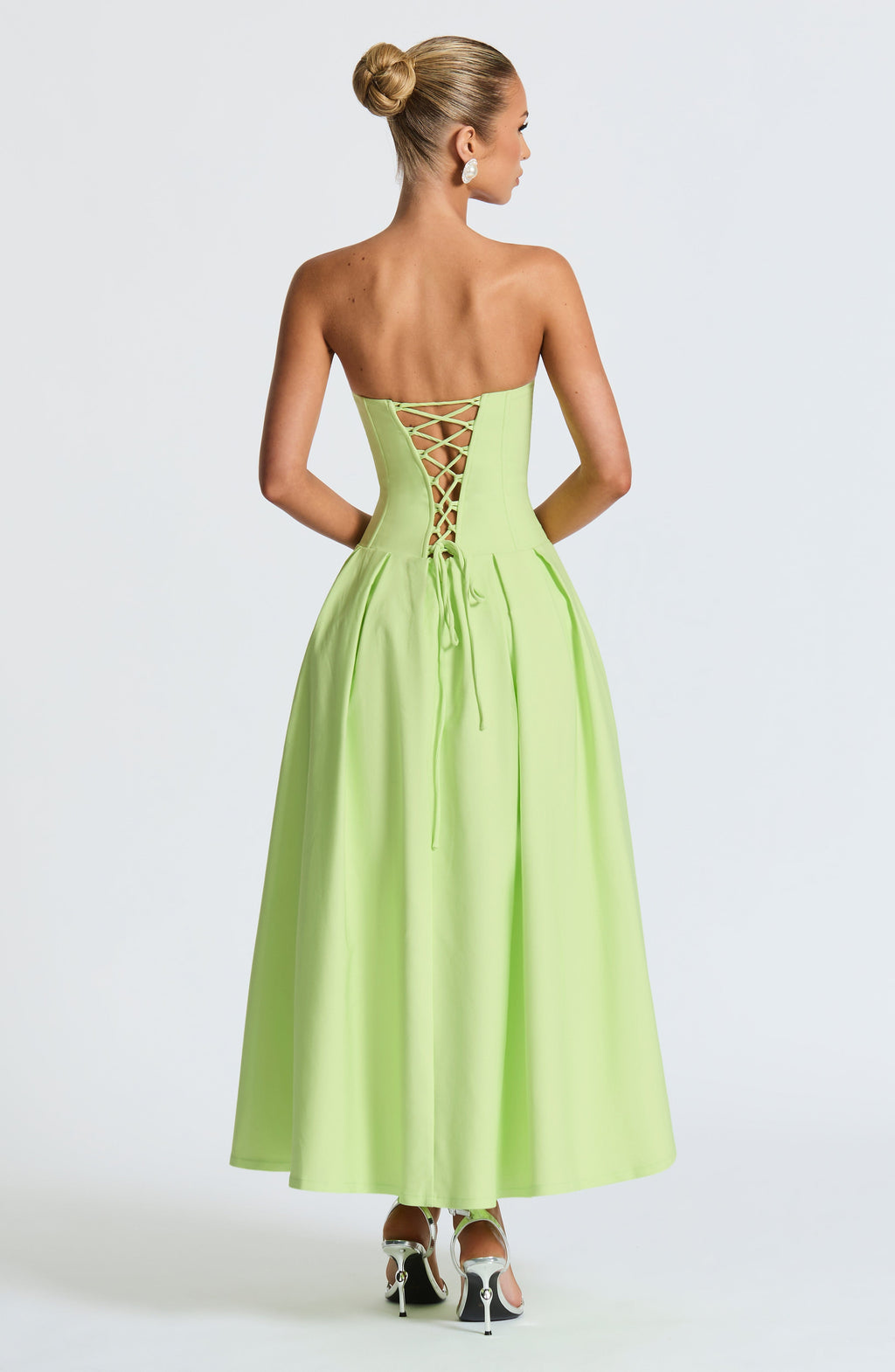 Emma Midi Dress - Lime