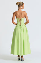 Emma Midi Dress - Lime
