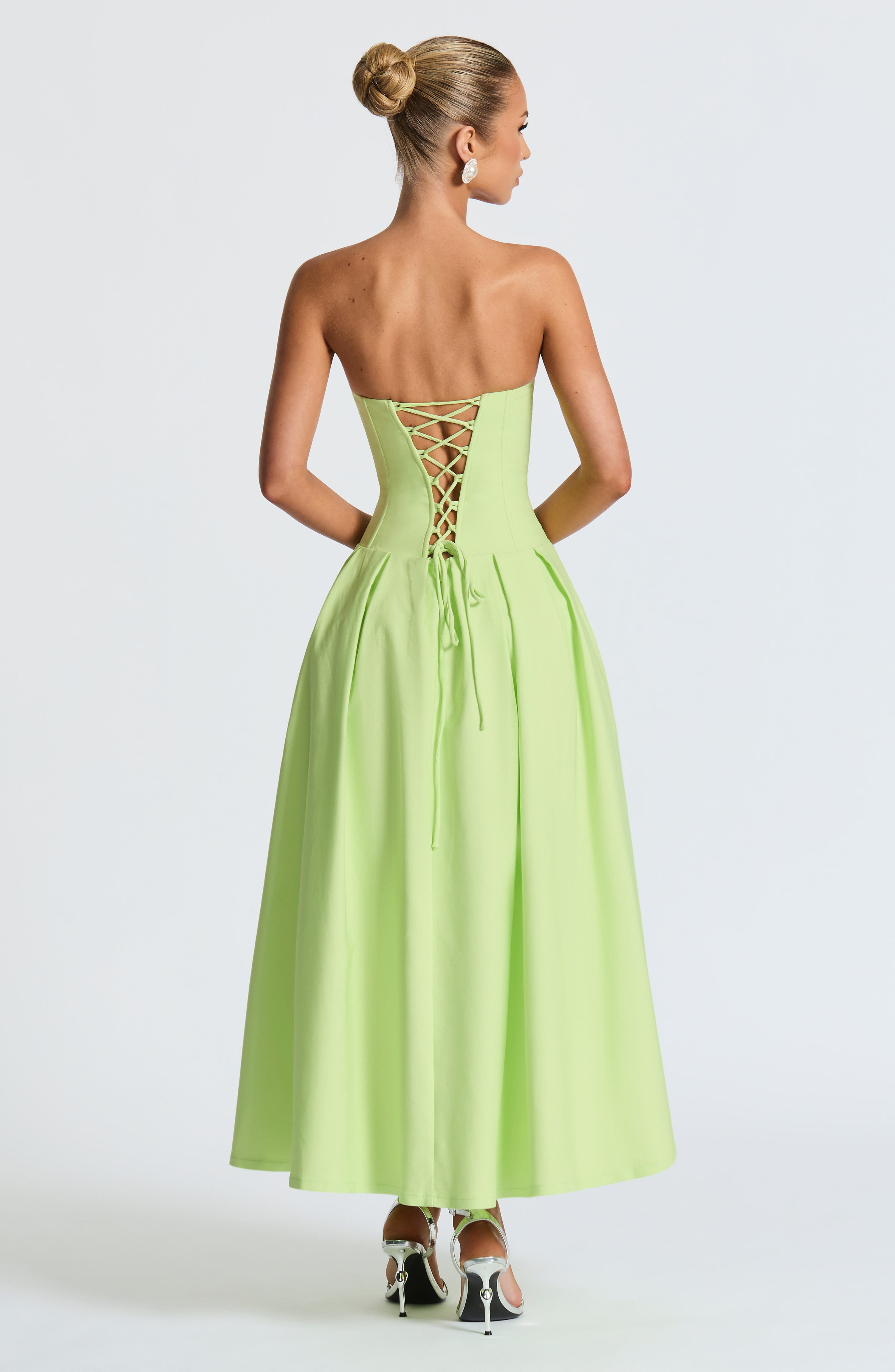 Emma Midi Dress - Lime