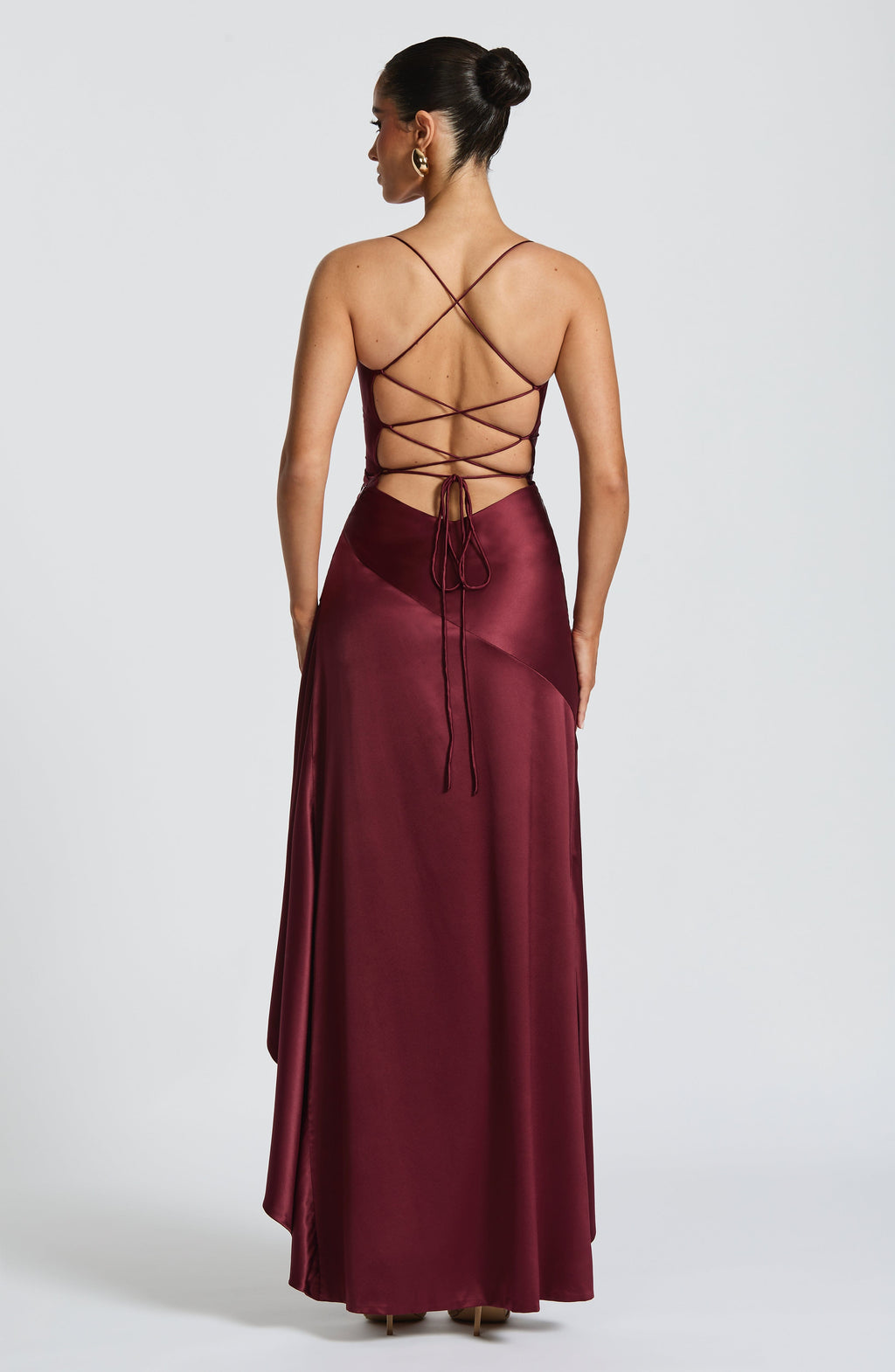 Sage Maxi Dress - Cherry Lacquer