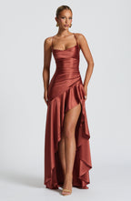 Sage Maxi Dress - Rust
