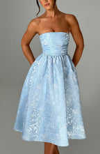 Isla Midi Dress - Blue