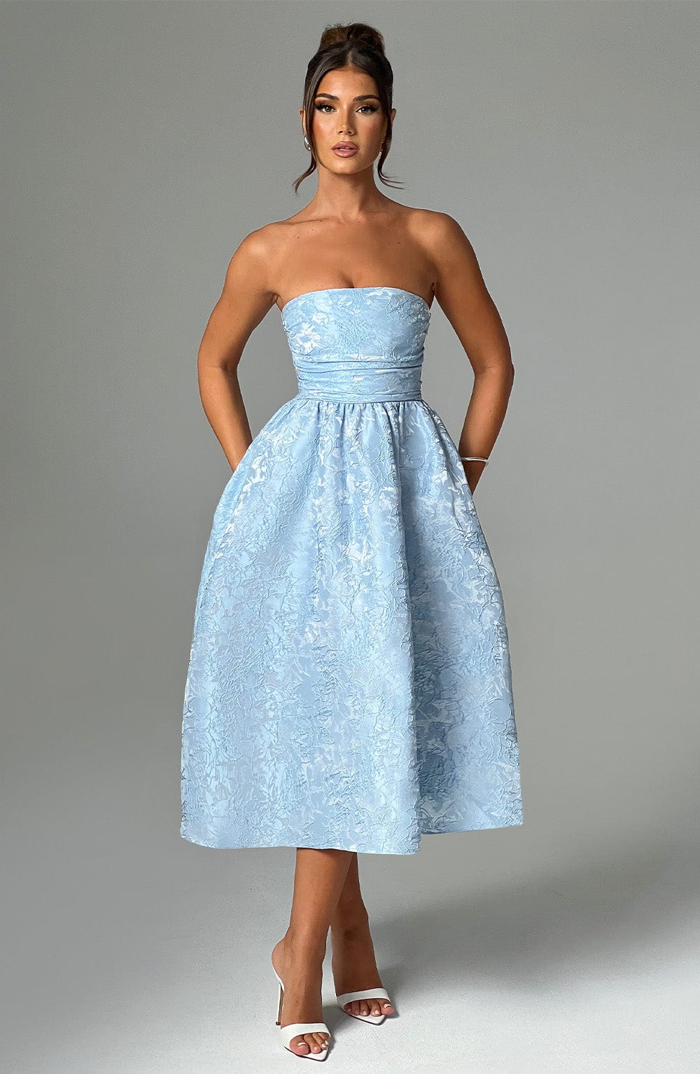Isla Midi Dress - Blue