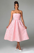Isla Midi Dress - Blush