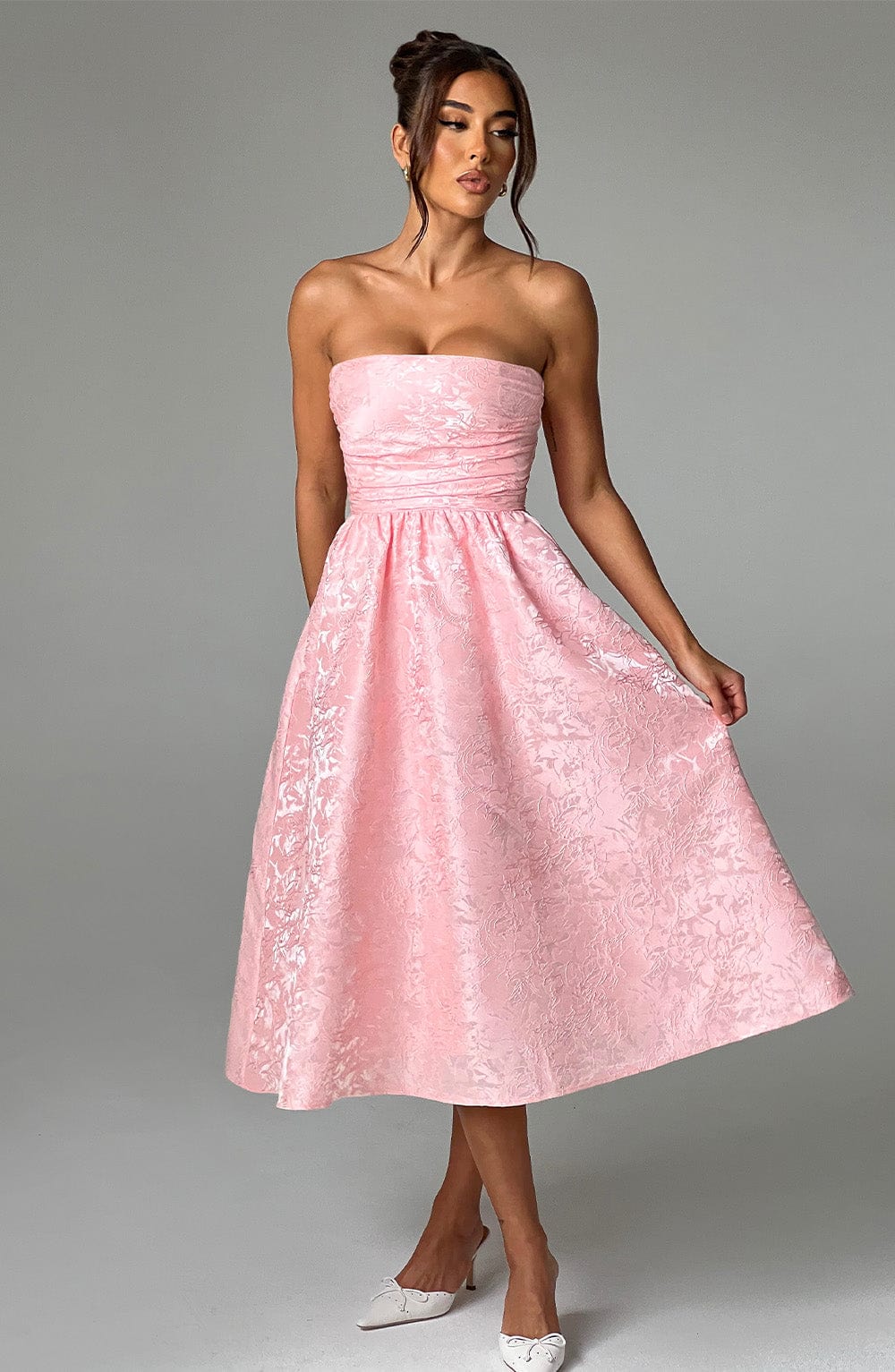 Isla Midi Dress - Blush