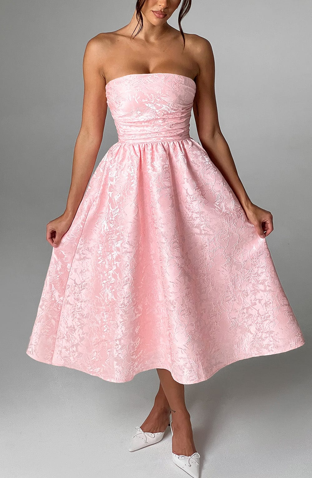 Isla Midi Dress - Blush