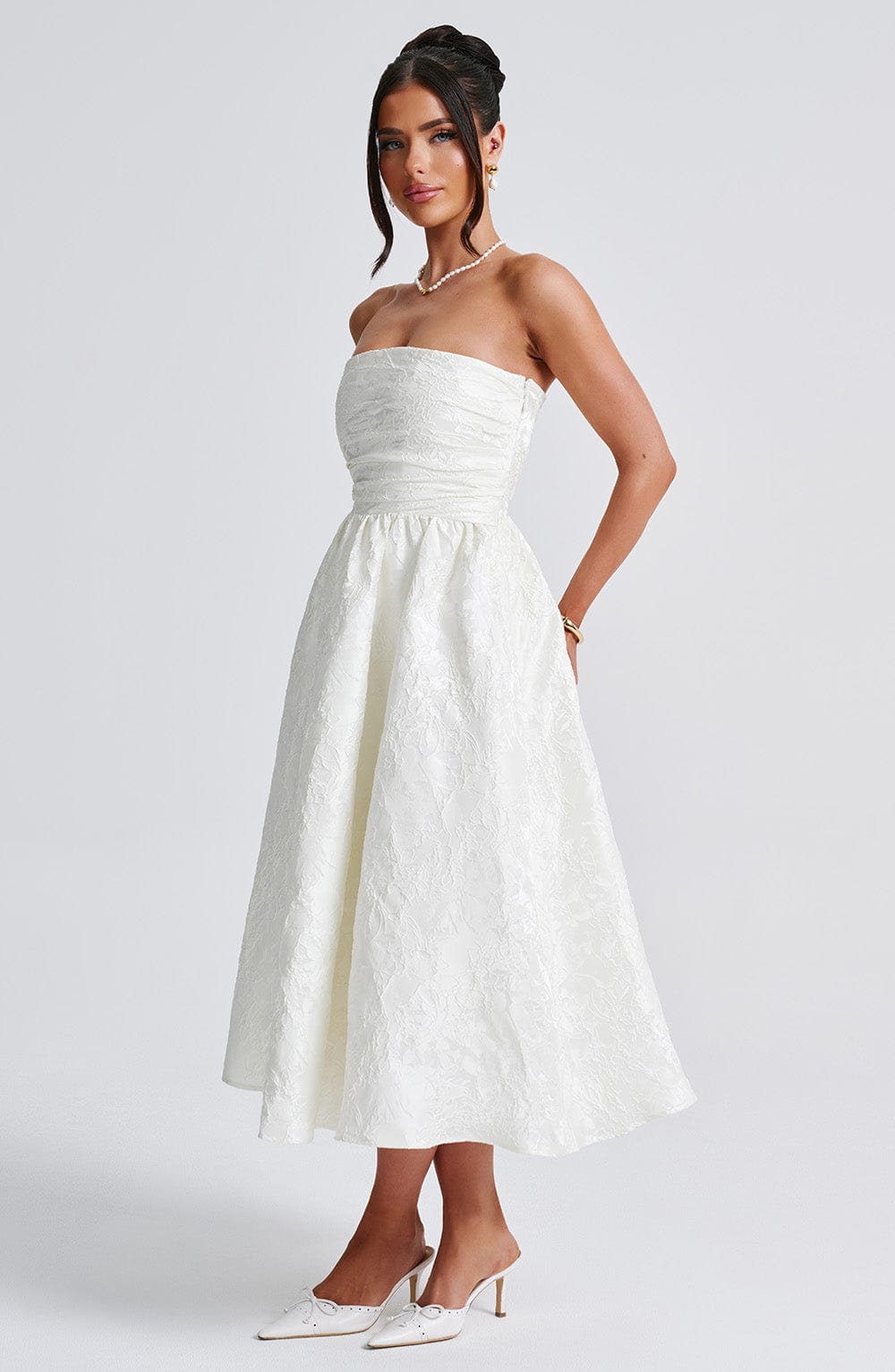 Isla Midi Dress - Ivory