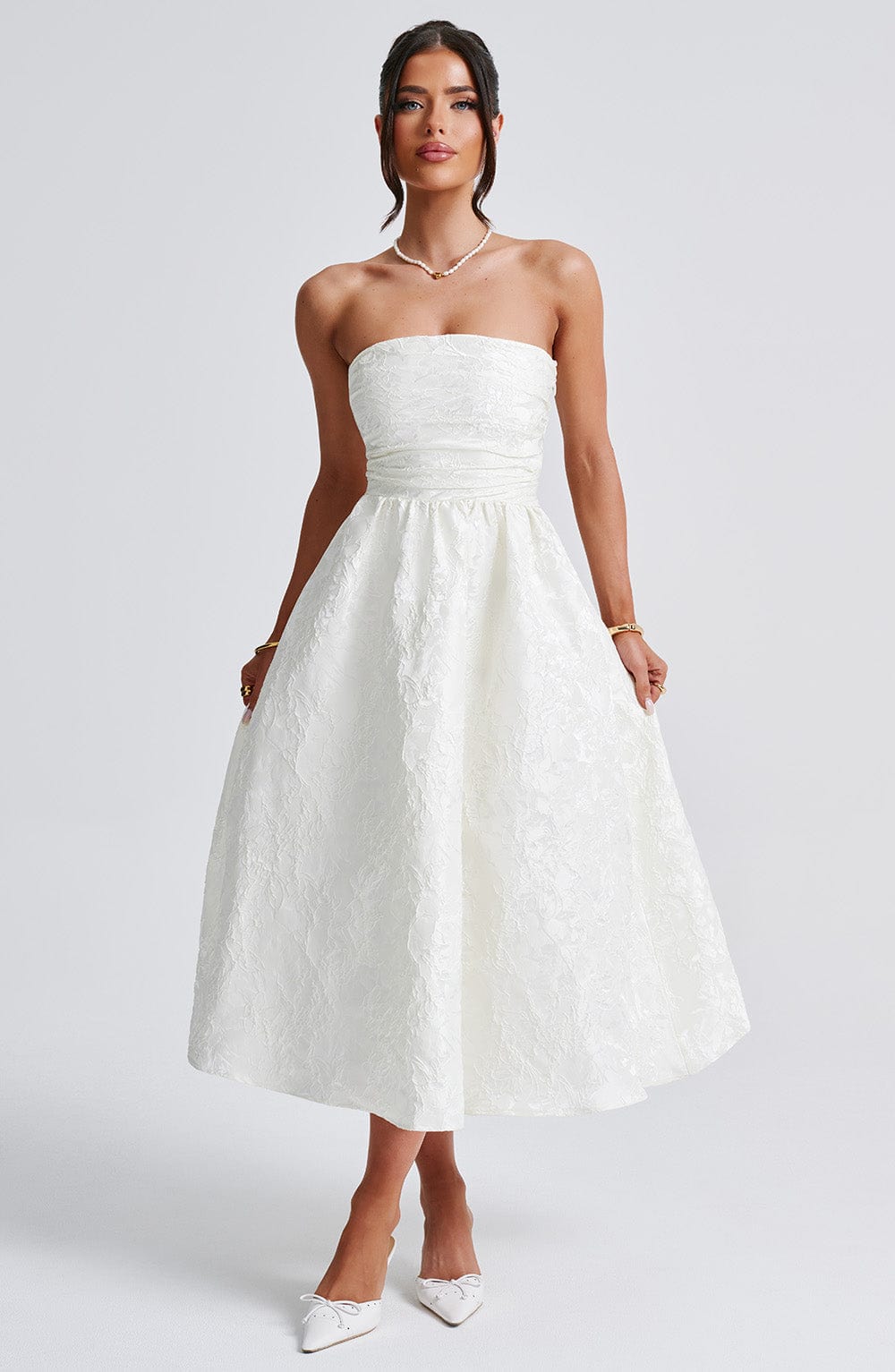 Isla Midi Dress - Ivory