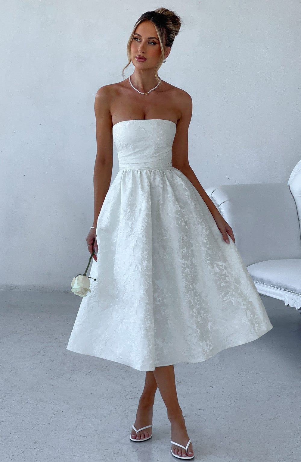Isla Midi Dress - Ivory