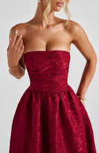 Isla Midi Dress - Red