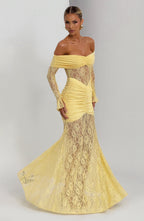 Kristina Maxi Dress - Lemon