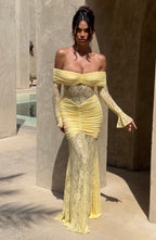 Kristina Maxi Dress - Lemon
