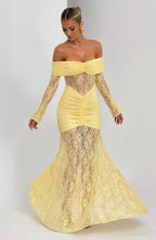 Kristina Maxi Dress - Lemon