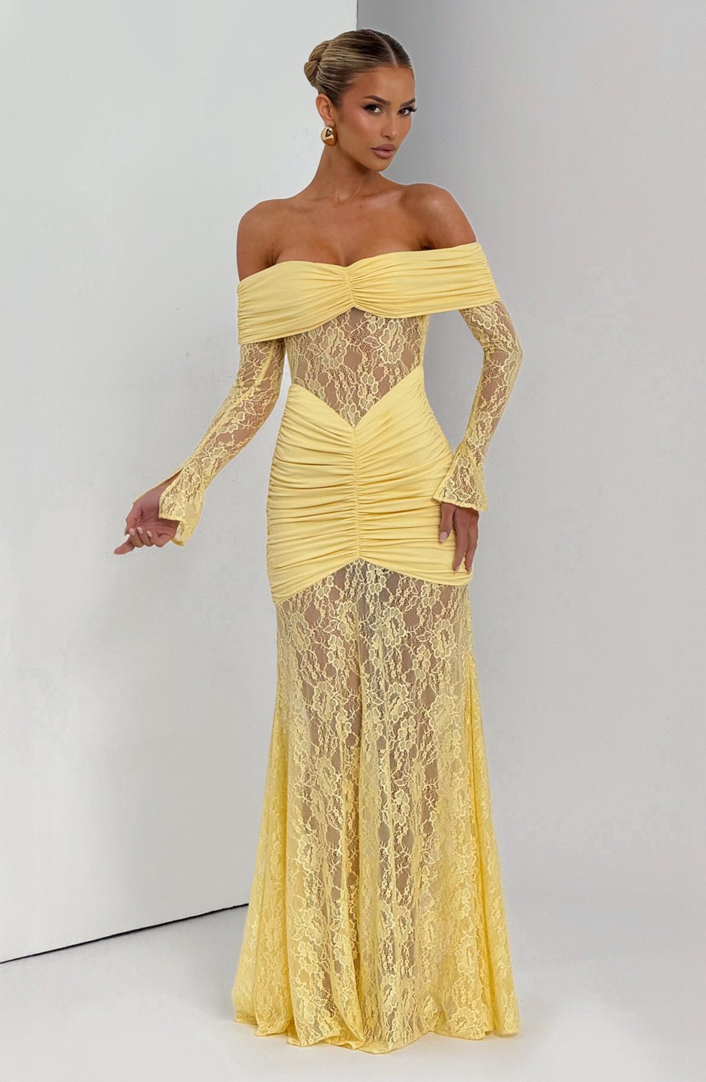 Kristina Maxi Dress - Lemon