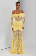 Kristina Maxi Dress - Lemon