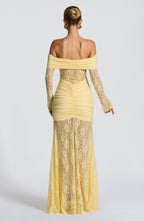 Kristina Maxi Dress - Lemon