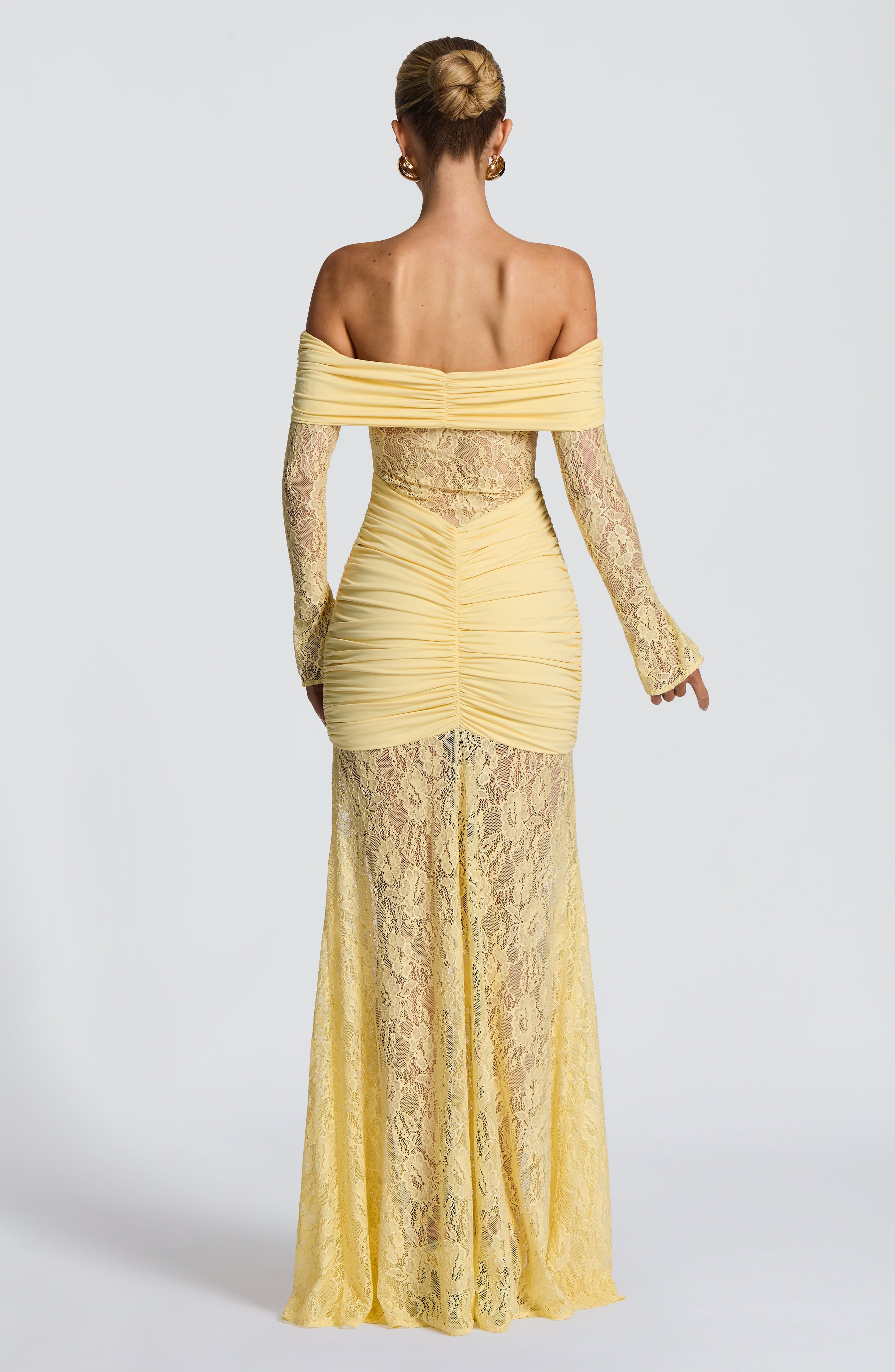 Kristina Maxi Dress - Lemon