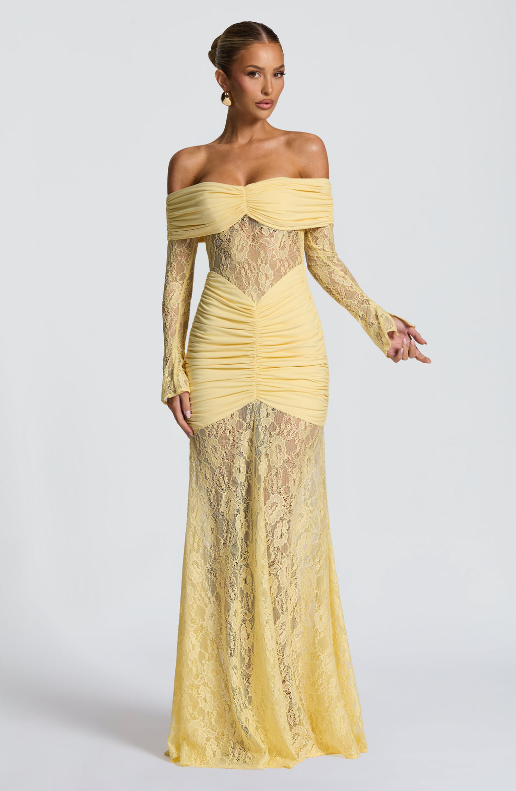 Kristina Maxi Dress - Lemon