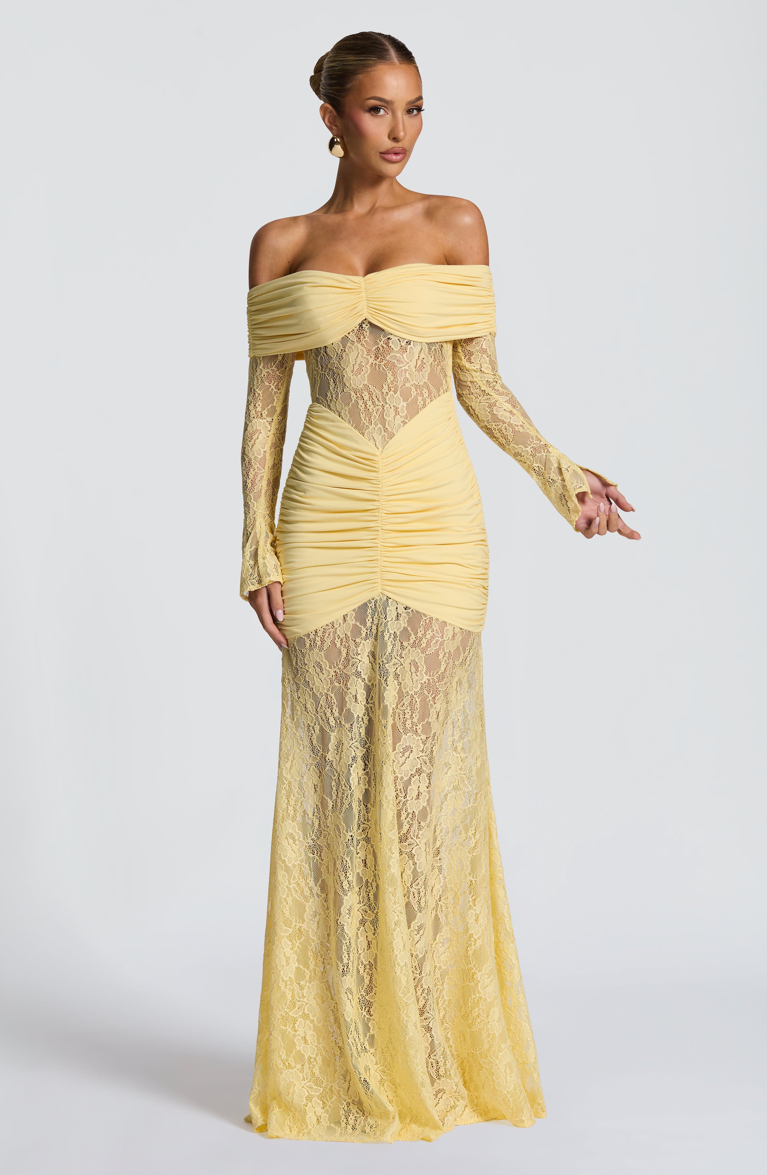 Kristina Maxi Dress - Lemon