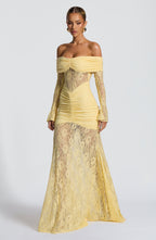 Kristina Maxi Dress - Lemon