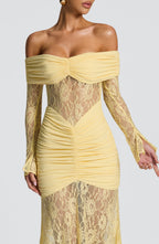 Kristina Maxi Dress - Lemon