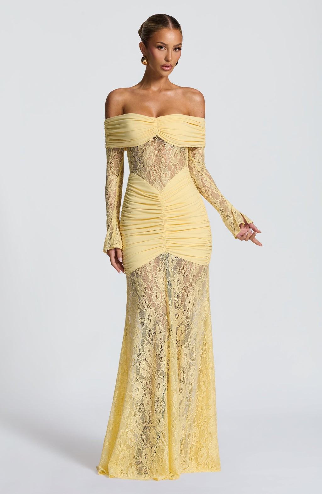 Kristina Maxi Dress - Lemon
