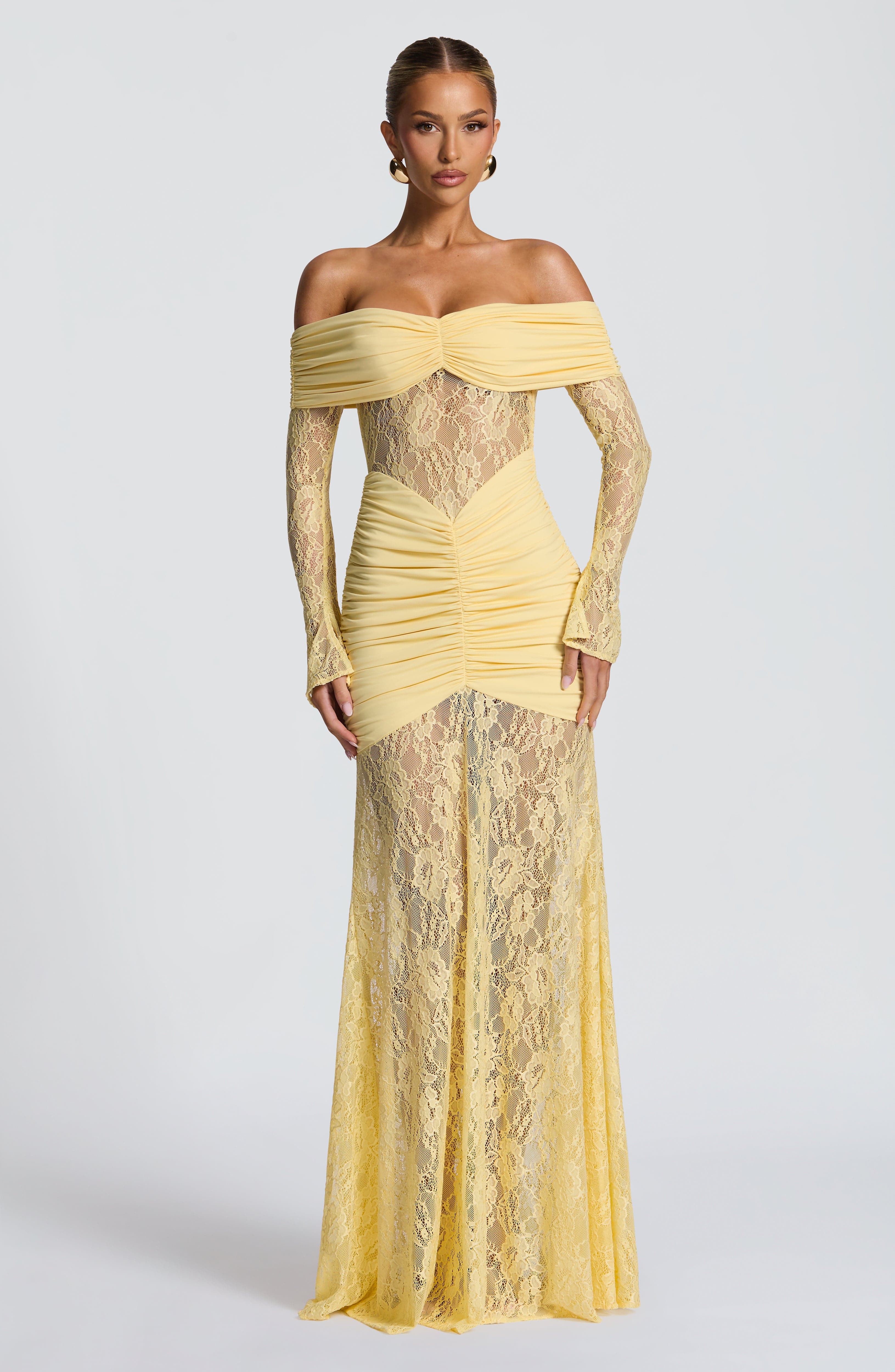 Kristina Maxi Dress - Lemon