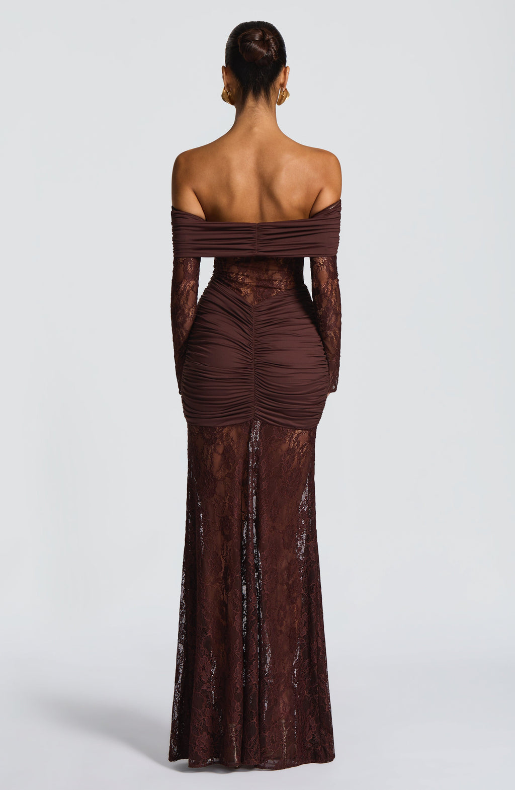 Kristina Maxi Dress - Plum Brown