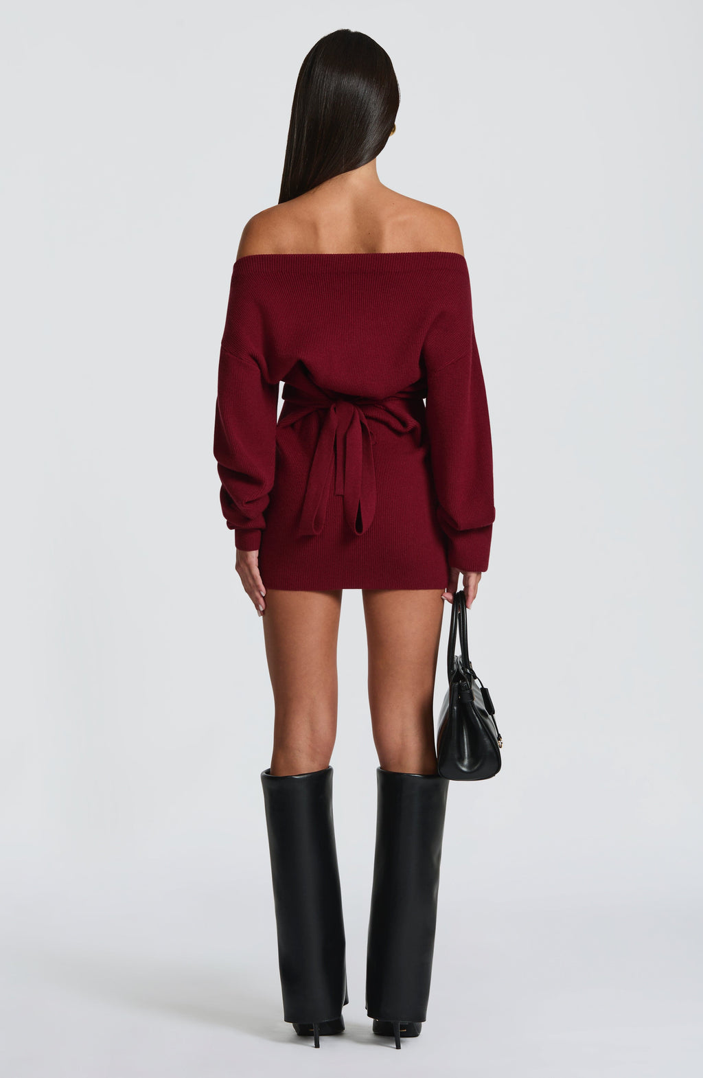 Lisa Mini Dress - Burgundy