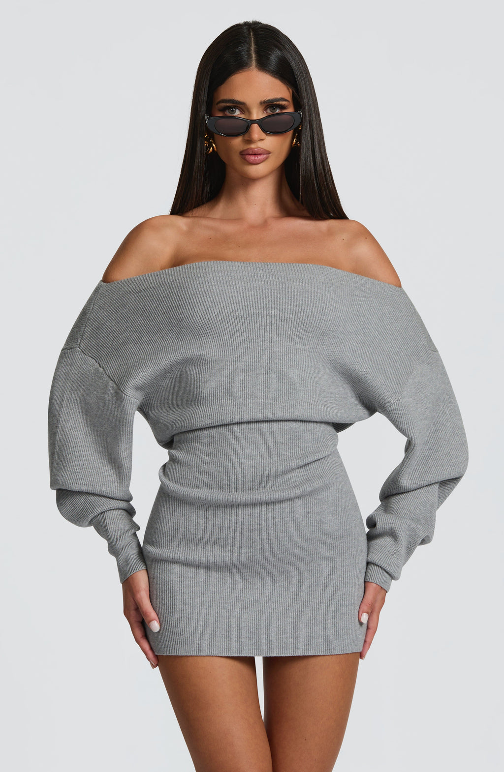 Lisa Mini Dress - Light Grey