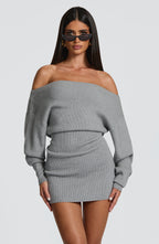 Lisa Mini Dress - Light Grey