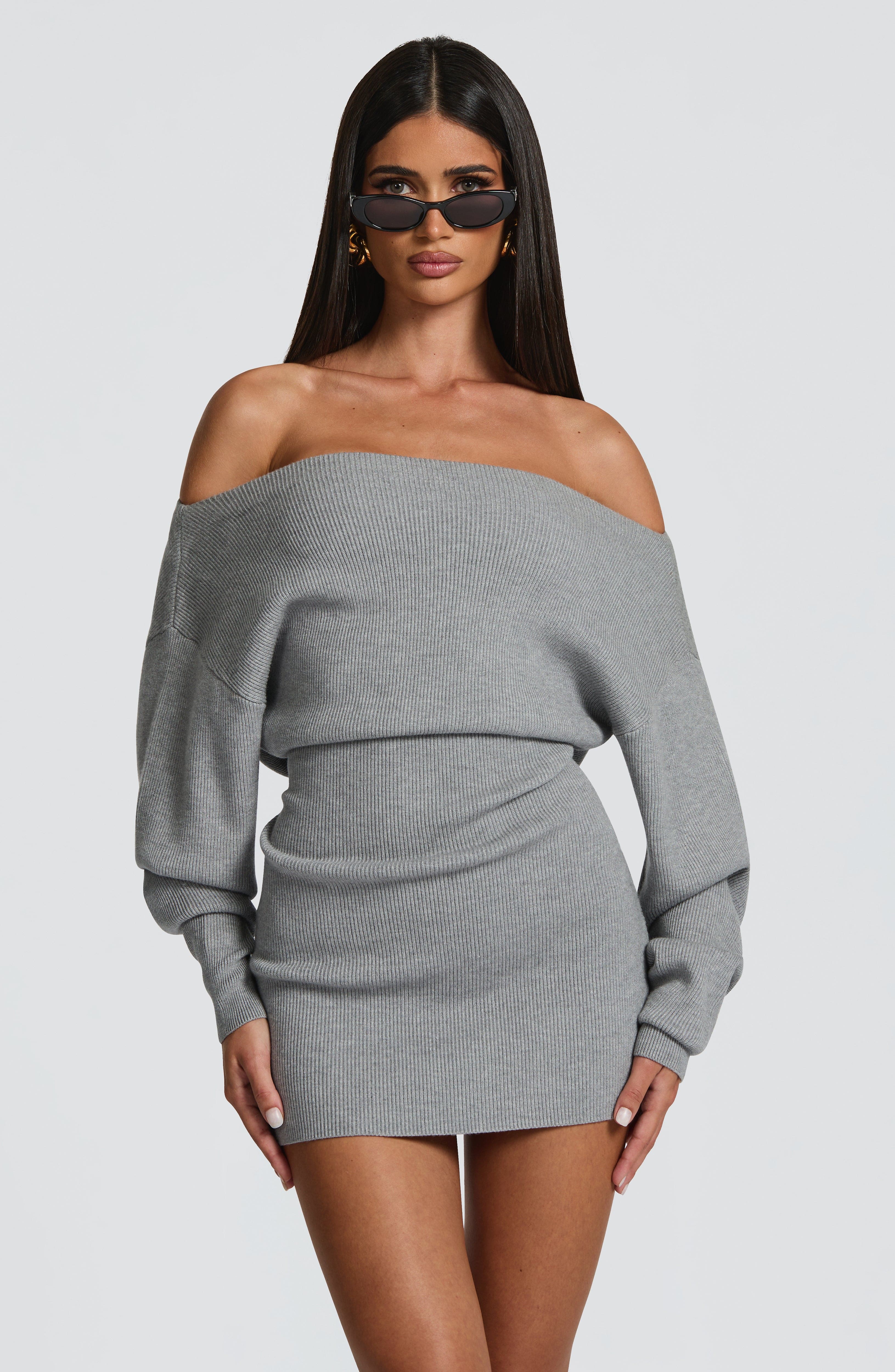 Lisa Mini Dress - Light Grey