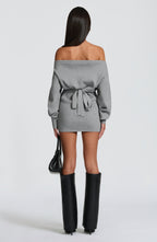 Lisa Mini Dress - Light Grey