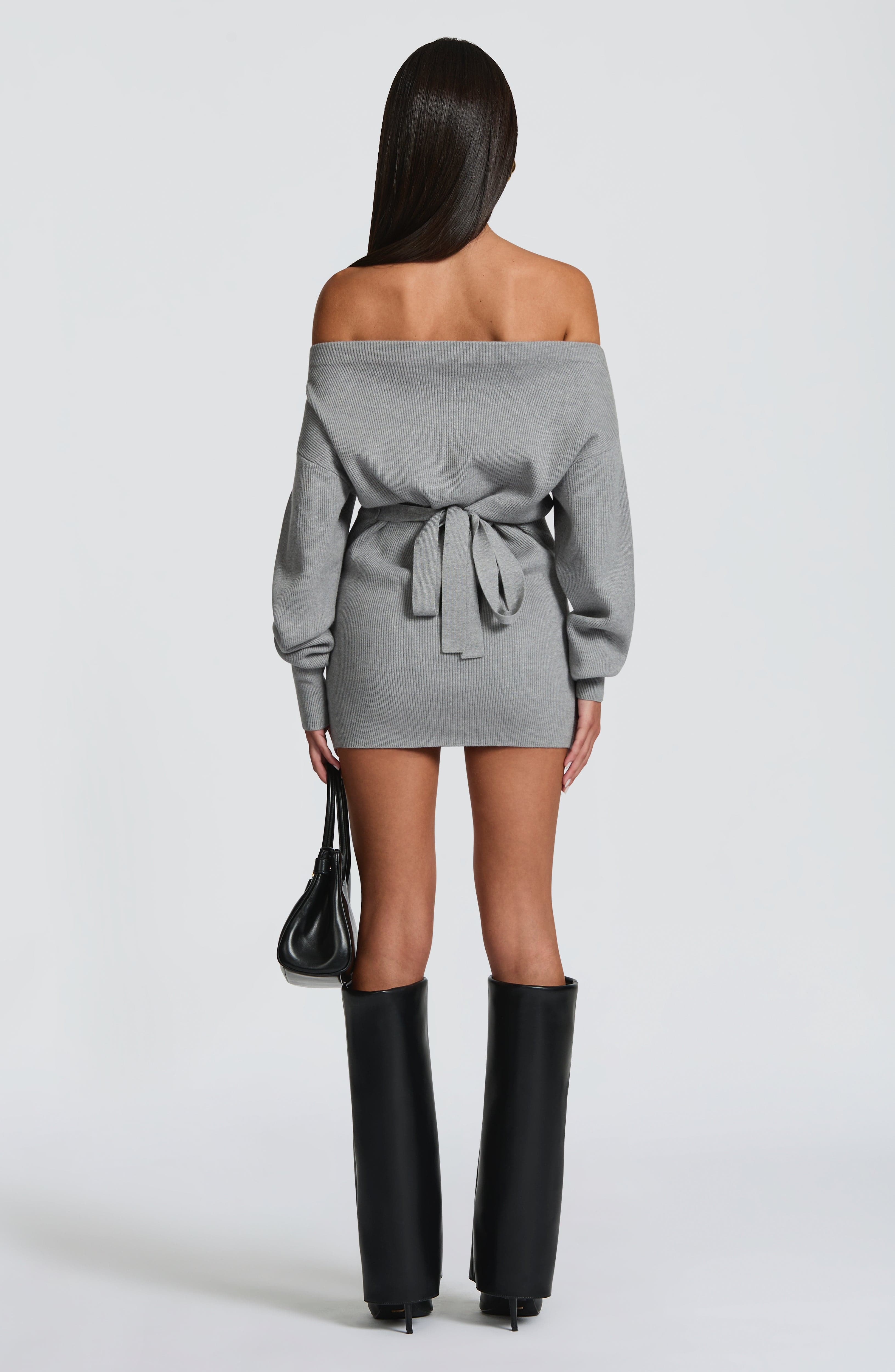 Lisa Mini Dress - Light Grey