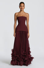 Georgia Gown - Cherry Lacquer