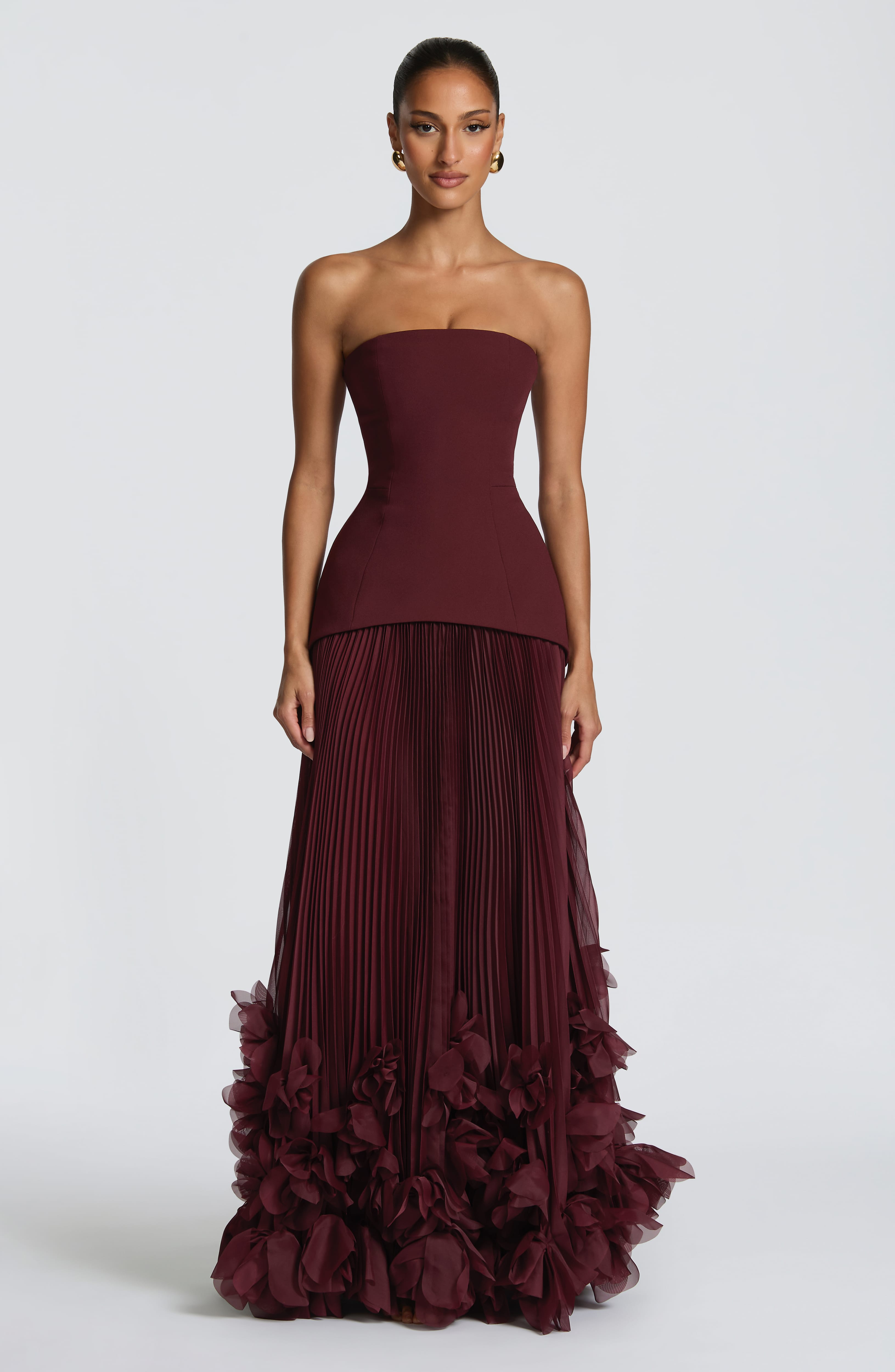 Georgia Gown - Cherry Lacquer