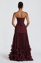Georgia Gown - Cherry Lacquer