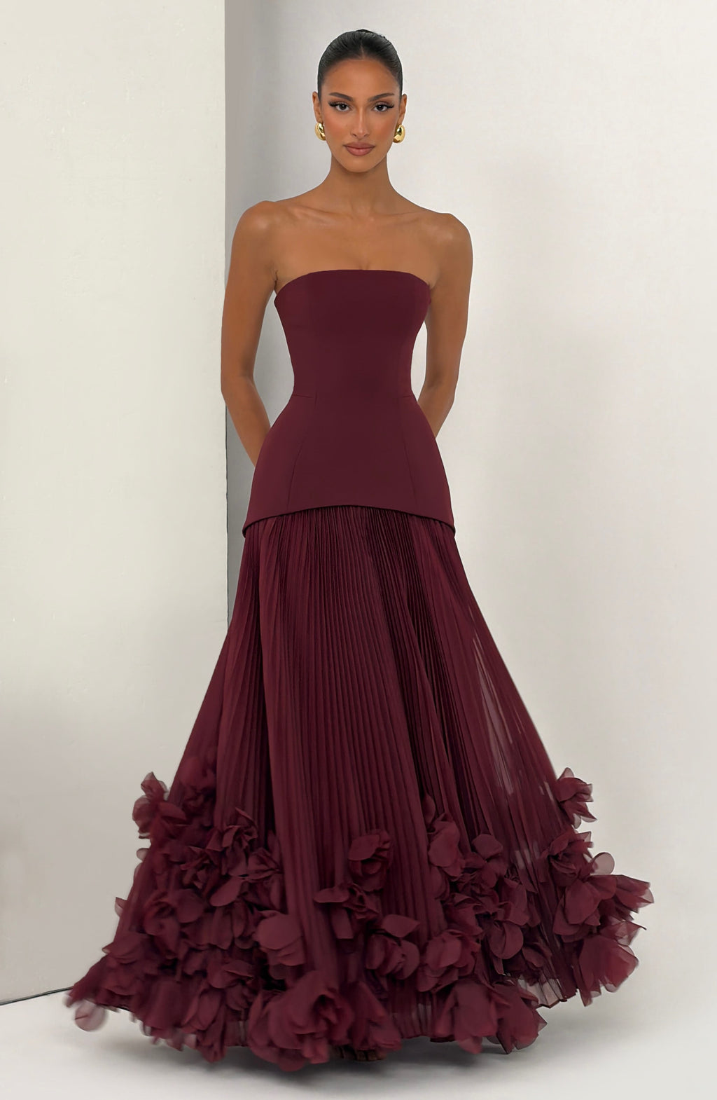Georgia Gown - Cherry Lacquer