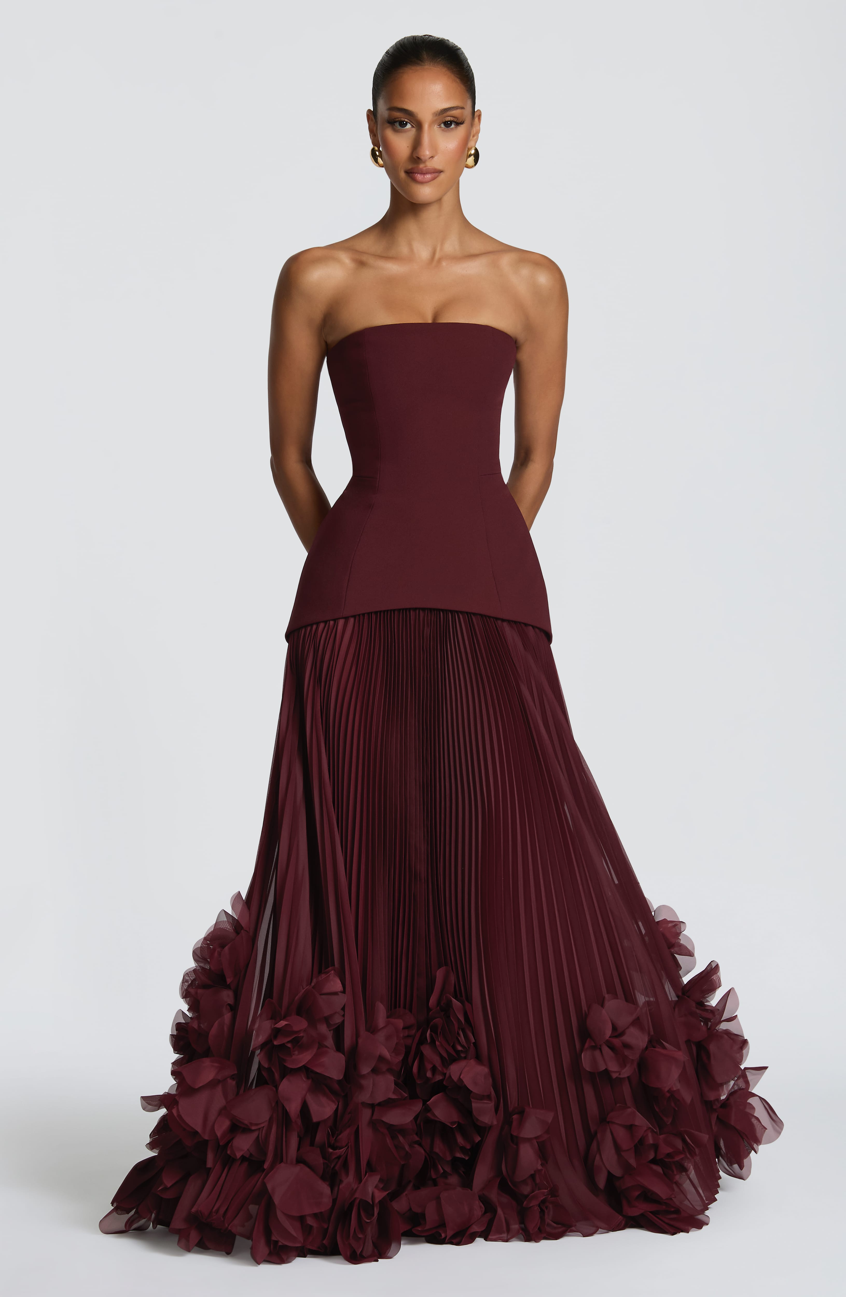 Georgia Gown - Cherry Lacquer