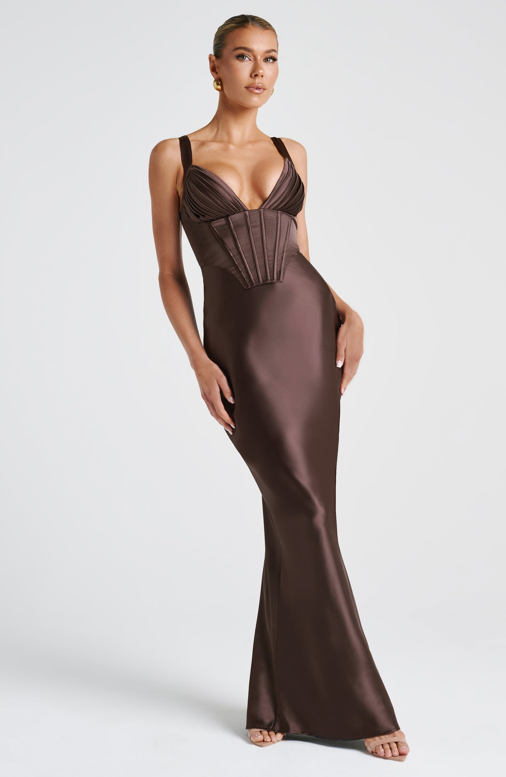 Lexi Maxi Dress - Plum Brown