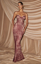 Ivy Maxi Dress - Burgundy