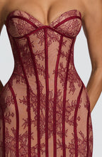 Ivy Maxi Dress - Burgundy