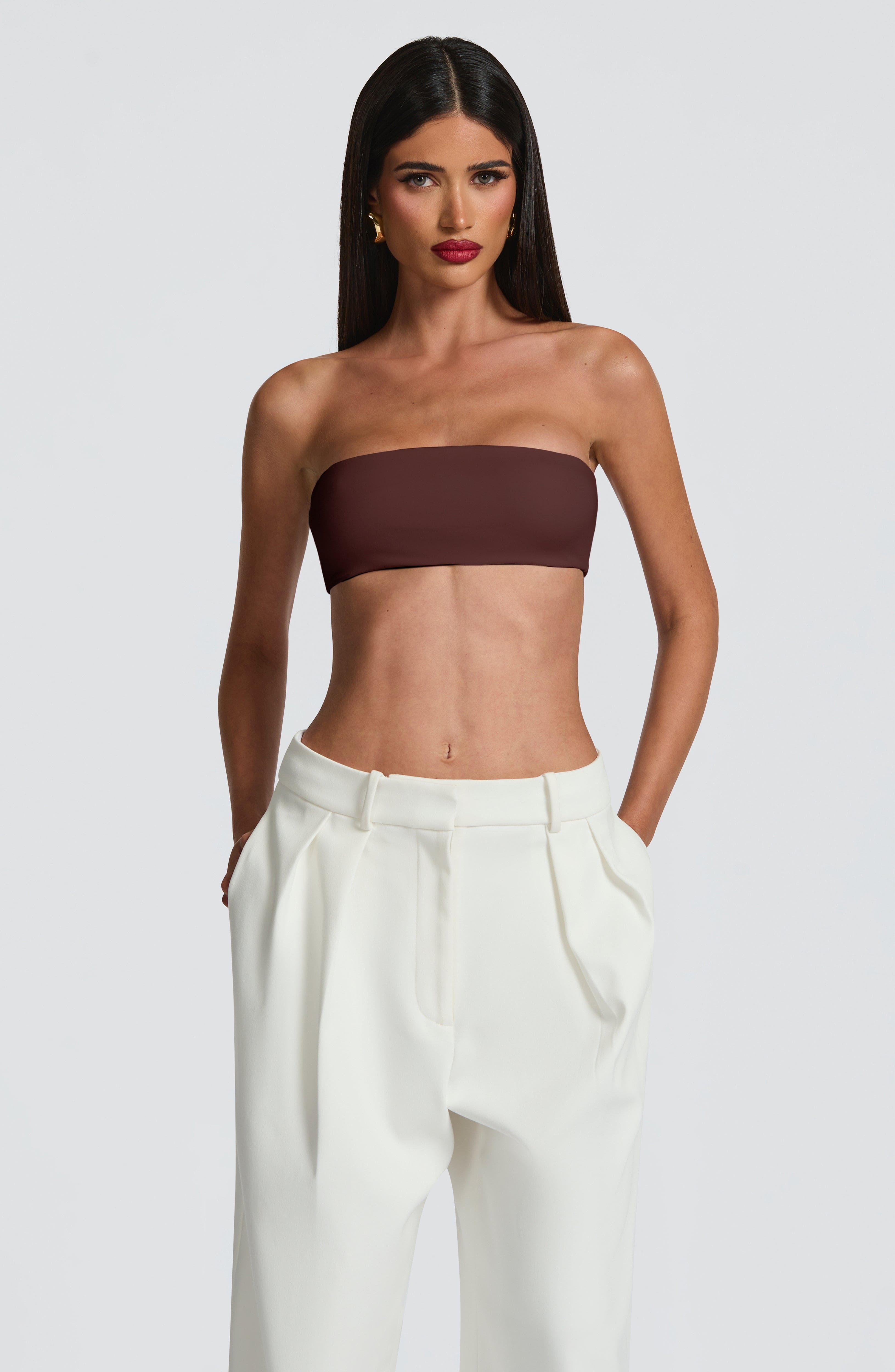 Charlotte Top - Plum Brown