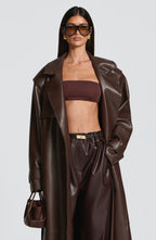 Charlotte Top - Plum Brown