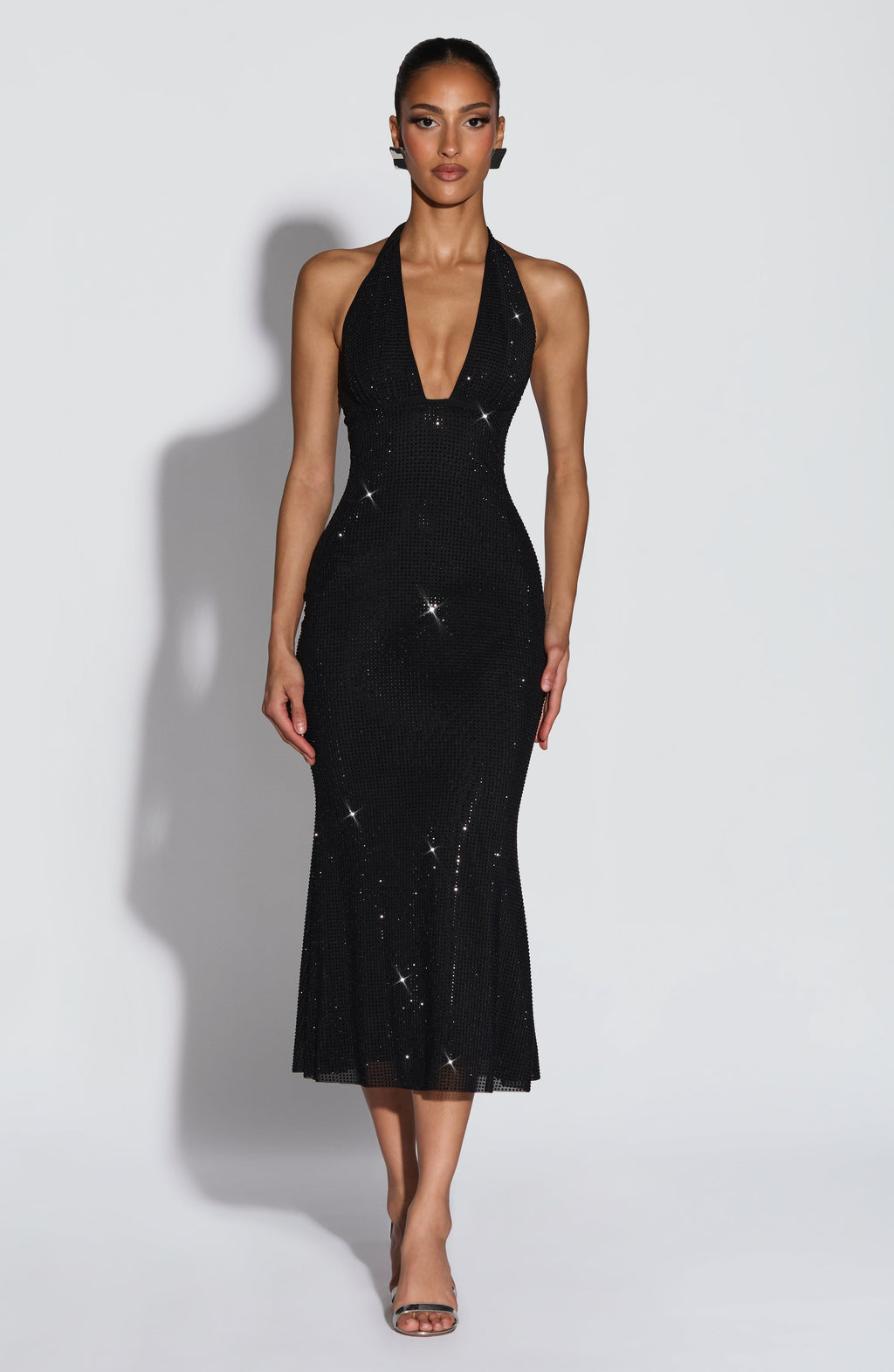 Freya Midi Dress - Black