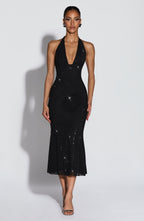 Freya Midi Dress - Black