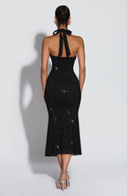 Freya Midi Dress - Black