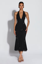 Freya Midi Dress - Black