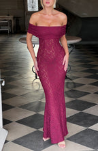 Melissa Maxi Dress - Burgundy