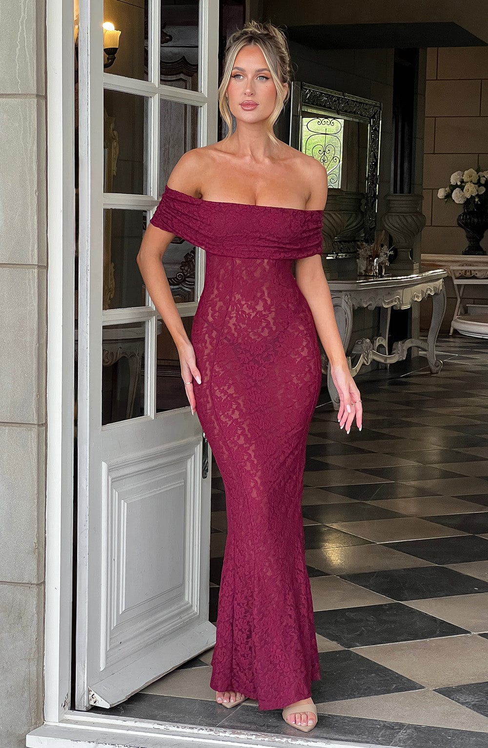 Melissa Maxi Dress - Burgundy